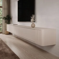 Fermano - TV-Meubel - Beige - 300x31x30 cm