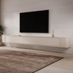 Fermano - TV-Meubel - Beige - 300x31x30 cm