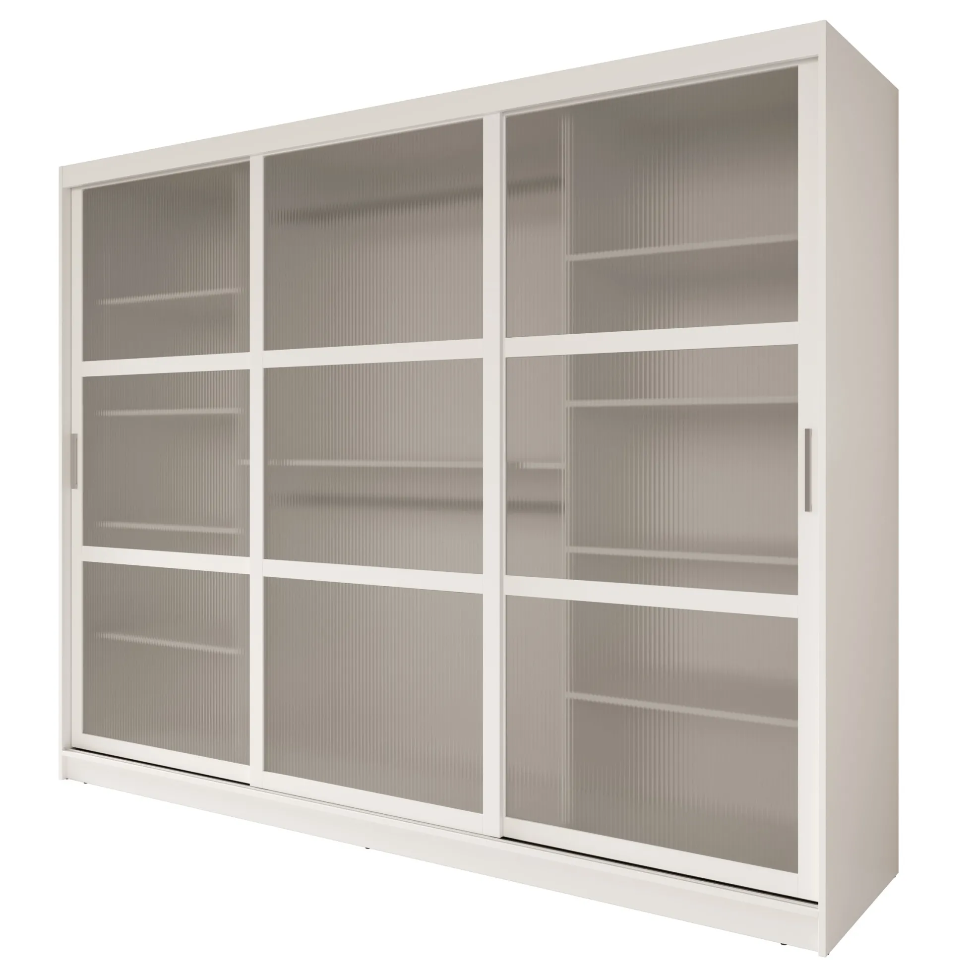 Fessaro - Kledingkast - Wit - 250x62x200 cm