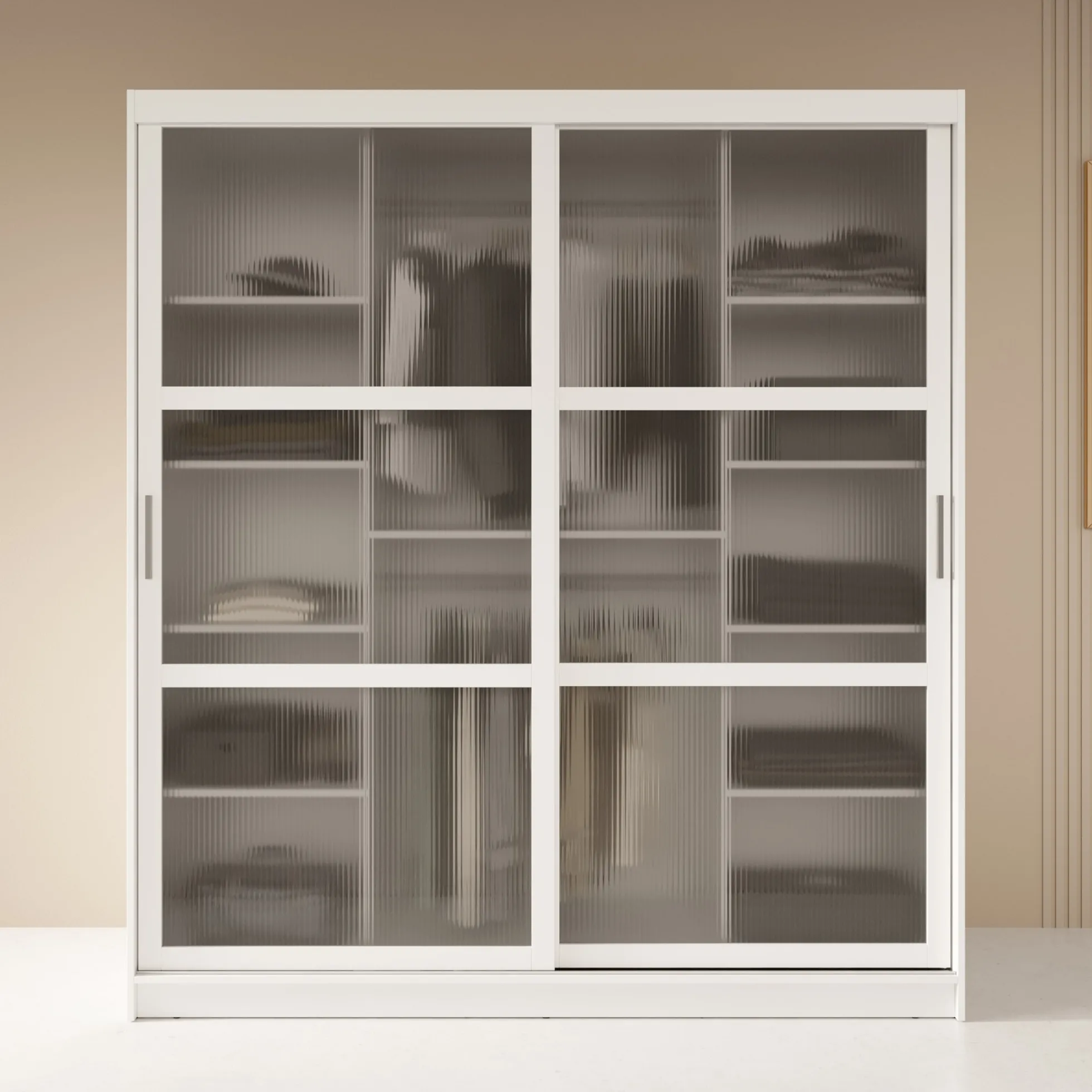 Fessaro - Kledingkast - Wit - 180x62x200 cm