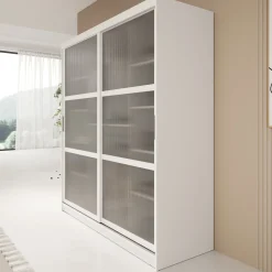 Fessaro - Kledingkast - Wit - 180x62x200 cm