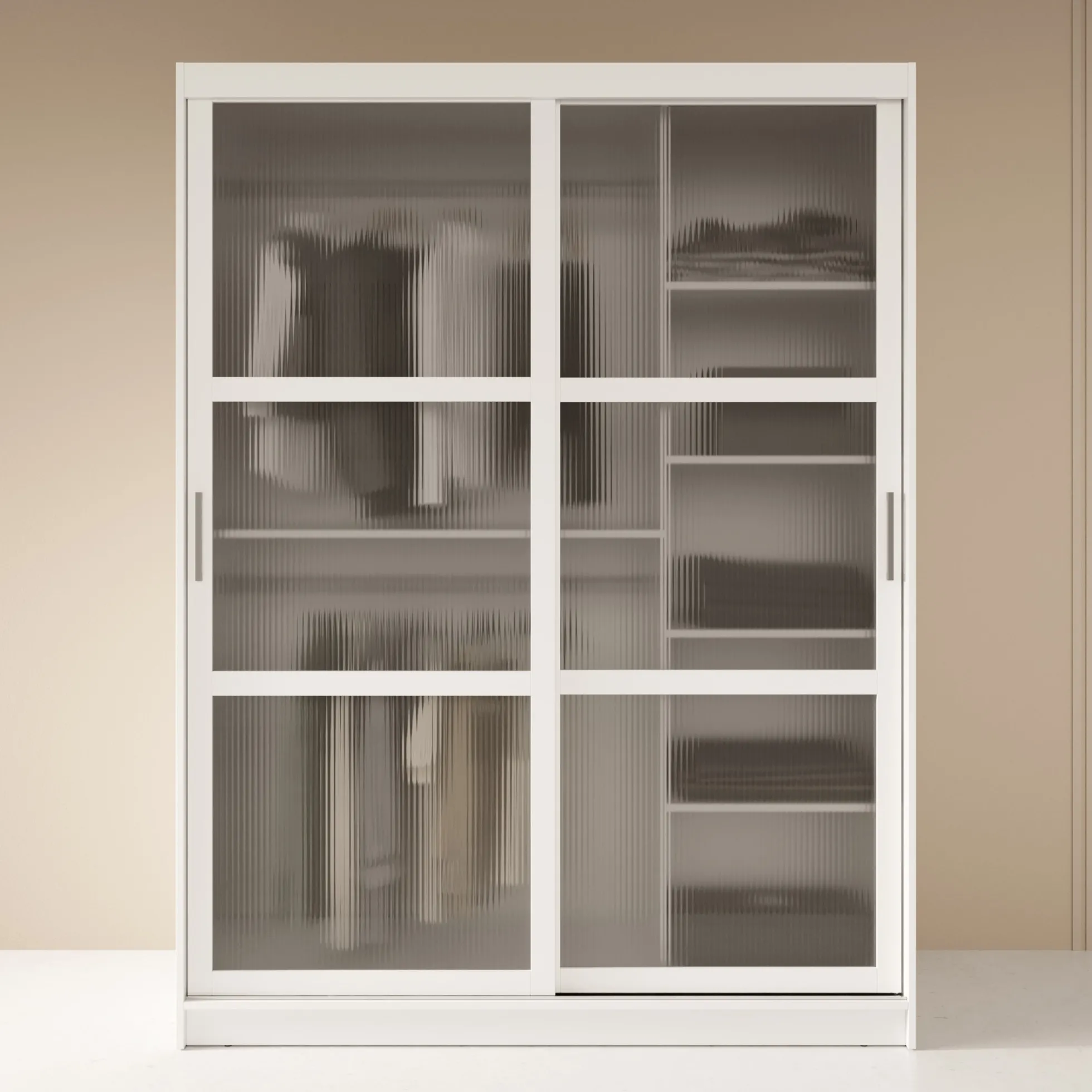 Fessaro - Kledingkast - Wit - 150x62x200 cm