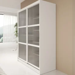 Fessaro - Kledingkast - Wit - 150x62x200 cm