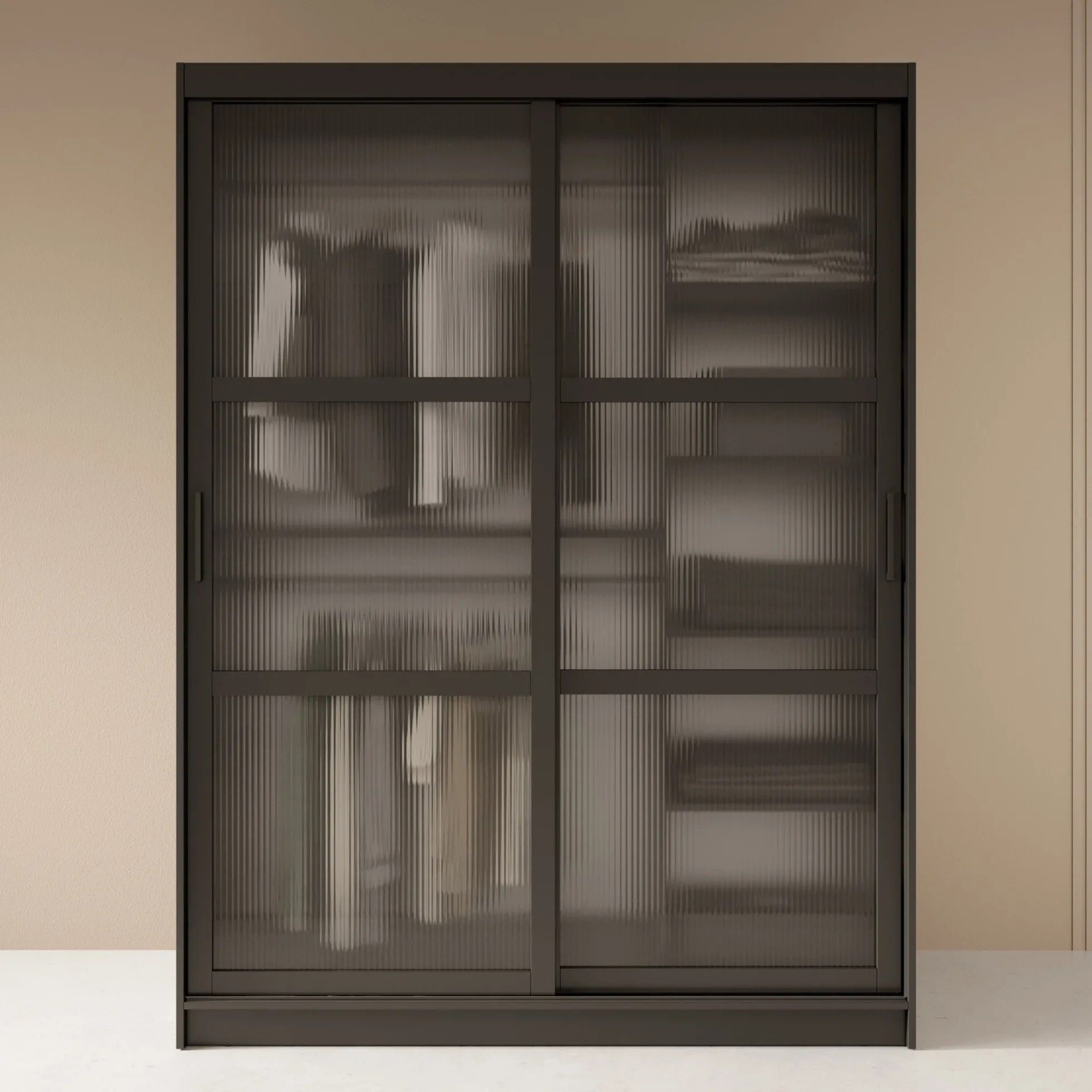 Fessaro - Kledingkast - Zwart - 150x62x200 cm