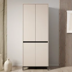 Finta - Schoenenkast - Beige - 80x40x206 cm