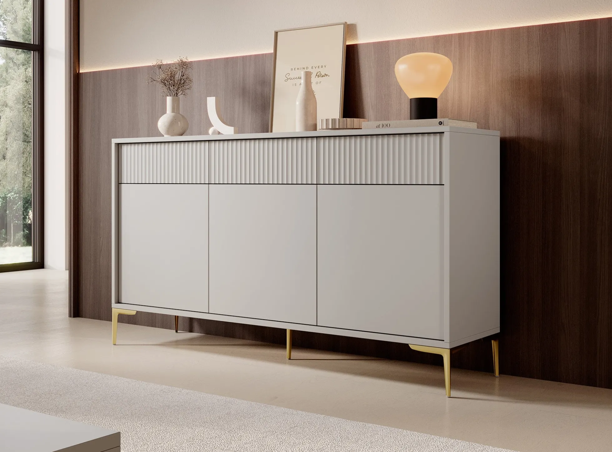 Five - Dressoir - Beige - 152x38x84 cm
