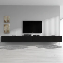 Flame - TV-Meubel - Mat zwart - 320 cm