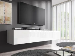 Flame - TV-Meubel - Wit - 160 cm
