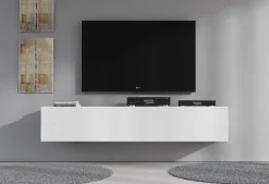 Flame - TV-Meubel - Wit - 160 cm