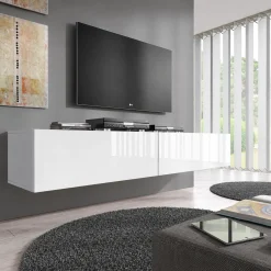 Flame - TV-Meubel - Wit - 200 cm