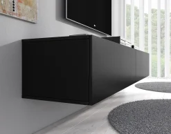 Flame XL - TV-Meubel - Mat zwart - 180 cm