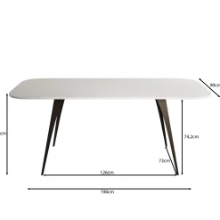 Flix - Eetkamertafel - Eiken - Uitschuifbaar - 160x90x76 cm