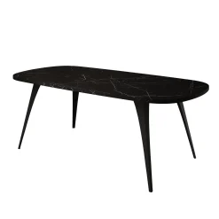 Flix - Salontafel - Zwart marmerlook - 120x60x45 cm