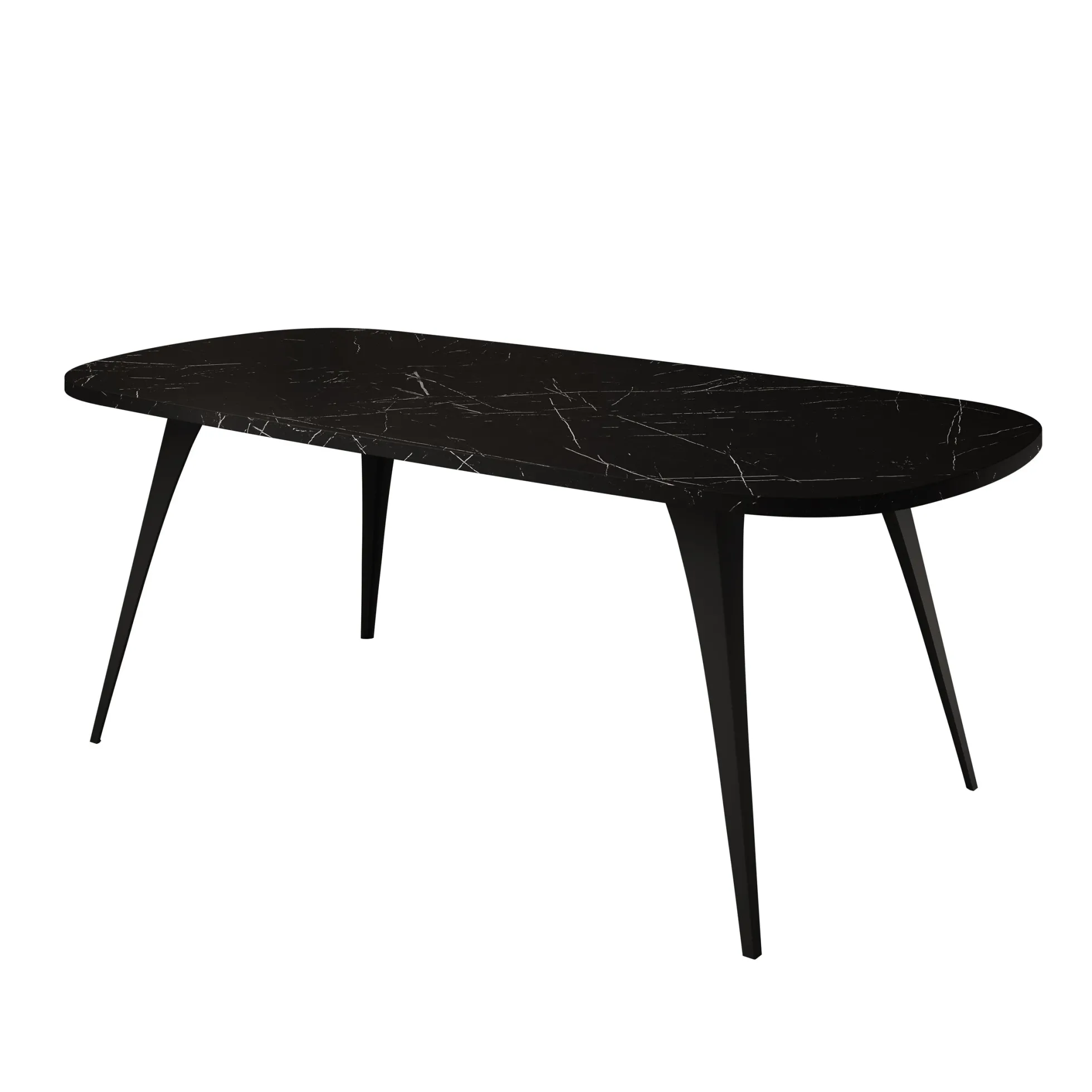 Flix - Salontafel - Zwart marmerlook - 120x60x45 cm