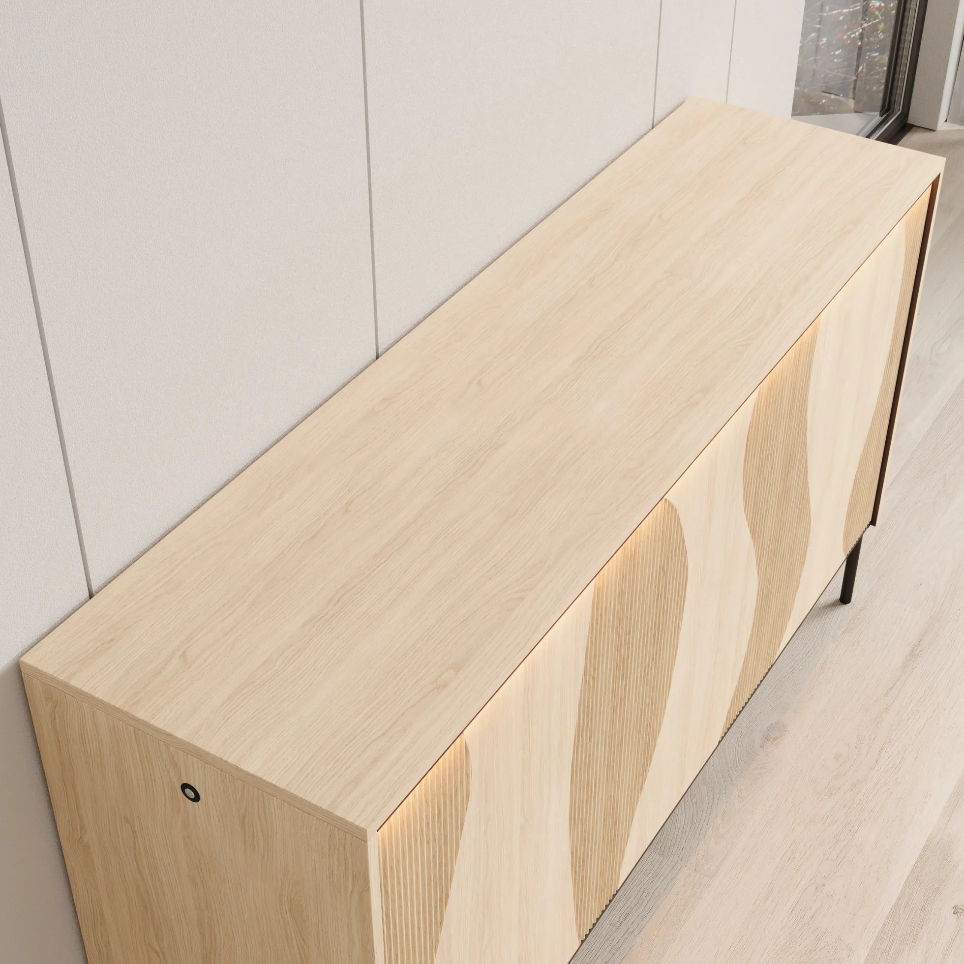 Fontello - Dressoir - Eikenpatroon - 167x40x85 cm