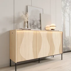 Fontello - Dressoir - Eikenpatroon - 167x40x85 cm