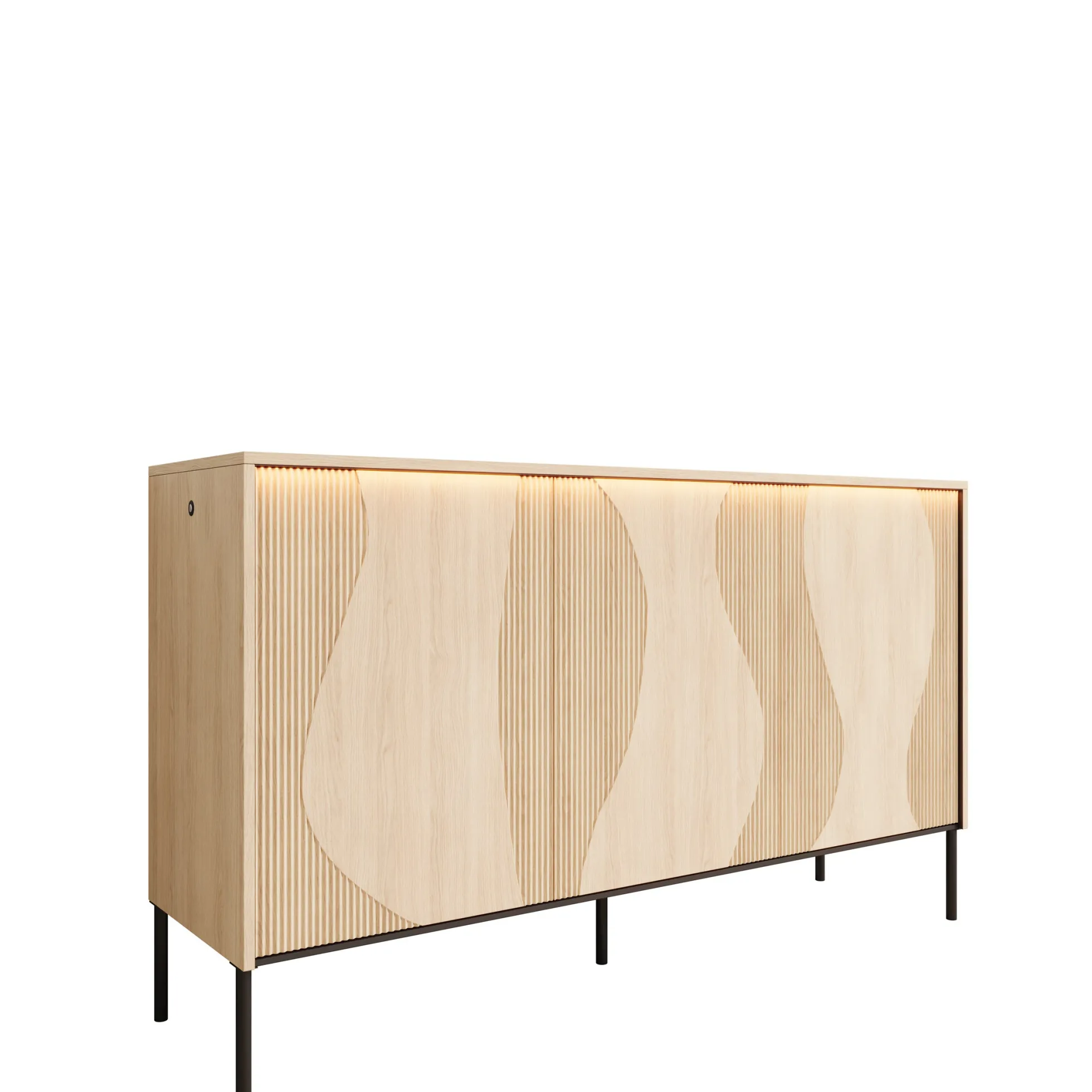 Fontello - Dressoir - Eikenpatroon - 167x40x85 cm