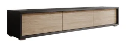 Fortunato - TV-Meubel - Antraciet/eiken - 180 cm