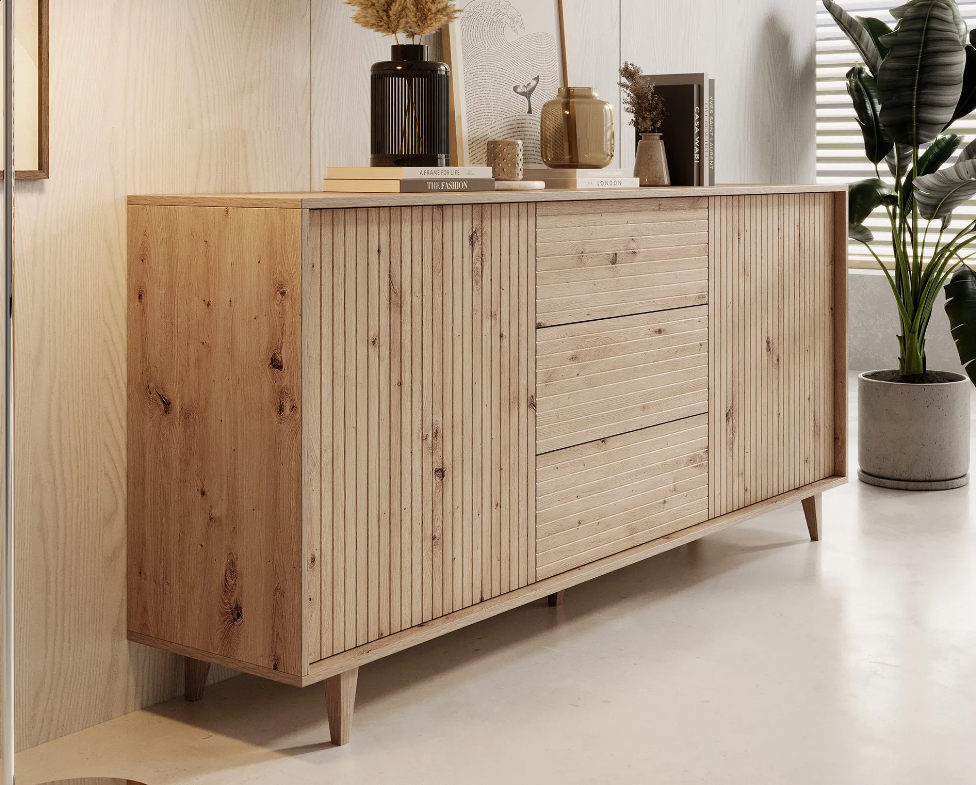 Fuzeta - Dressoir - Eiken - 180x40x84 cm