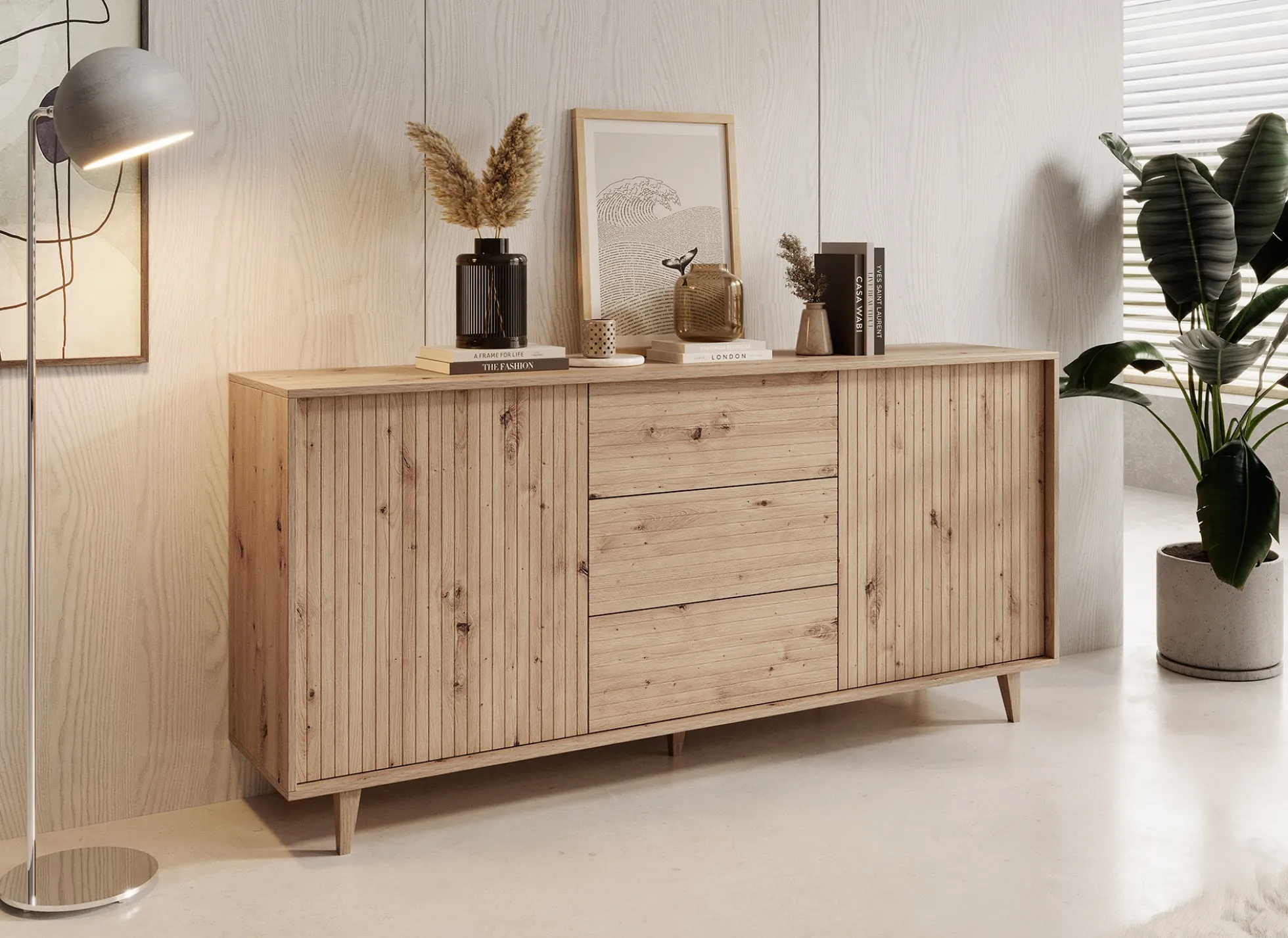 Fuzeta - Dressoir - Eiken - 180x40x84 cm