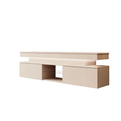 Galan - TV-Meubel met LED - Beige - 190x39x54 cm