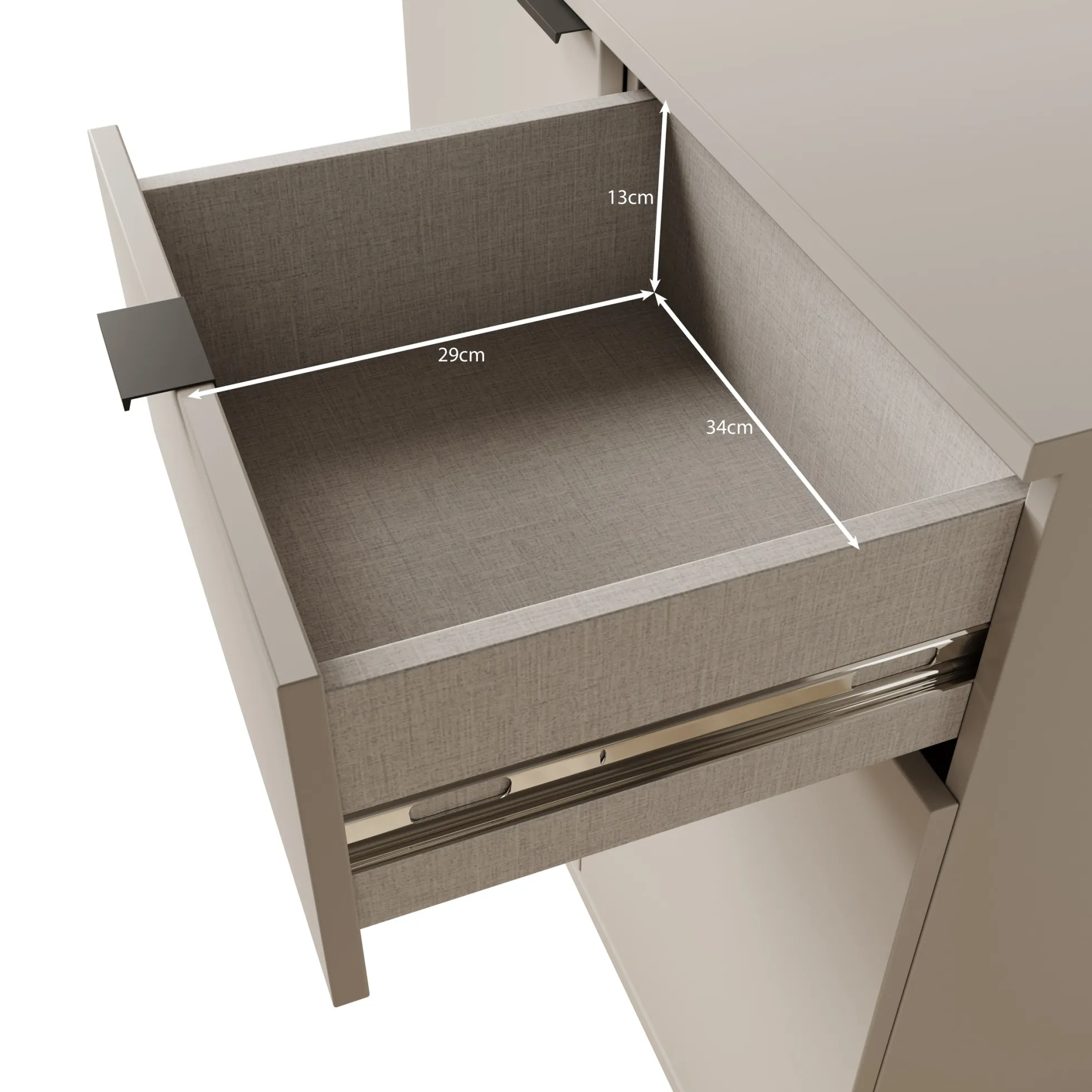 Galeno 2 - Dressoir - Beige - 80x34x82 cm