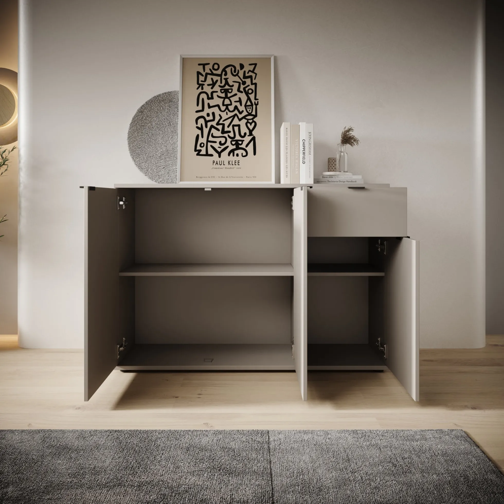 Galeno - Dressoir - Beige - 120x34x82 cm