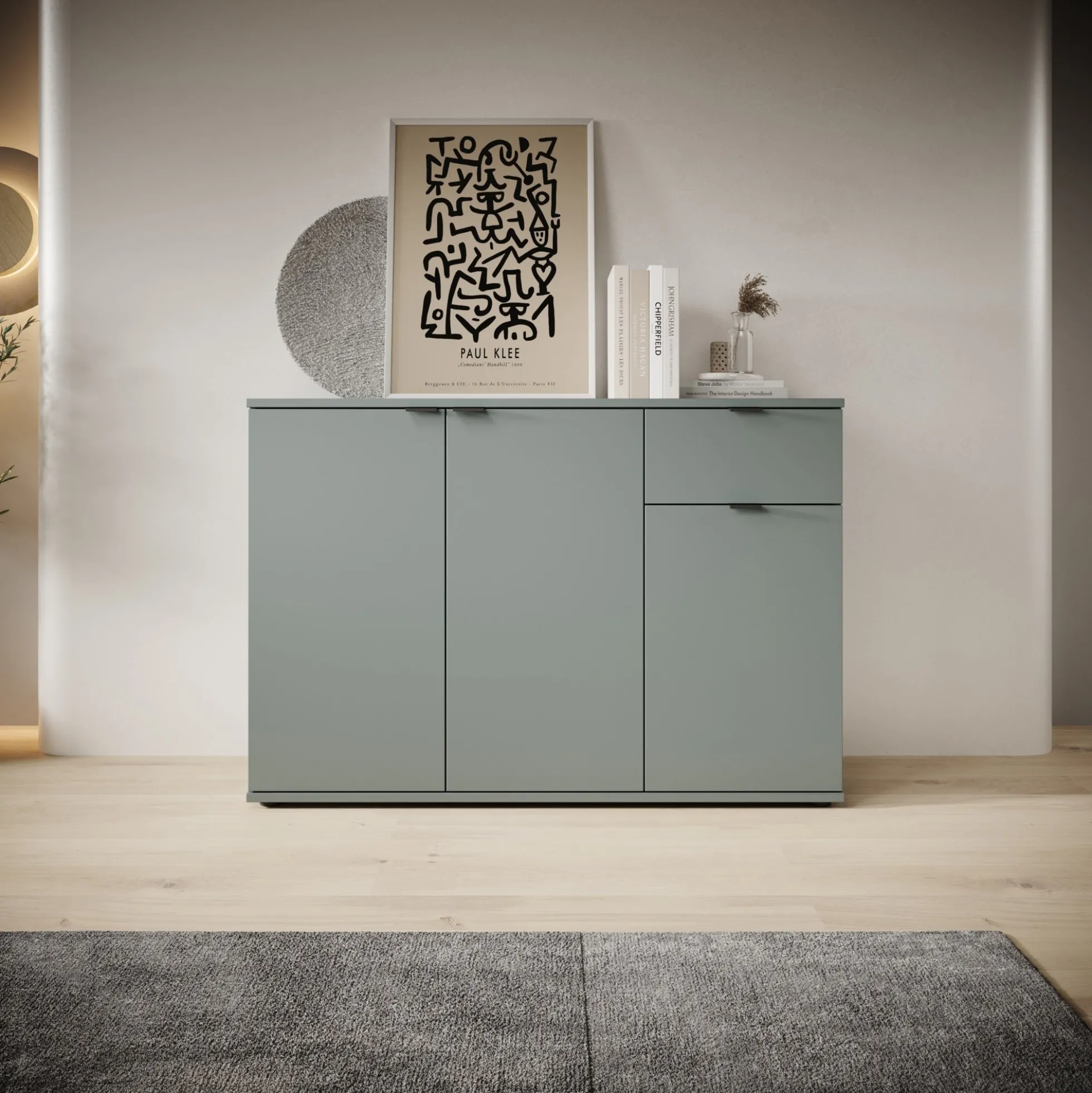 Galeno - Dressoir - Groen - 120x34x82 cm