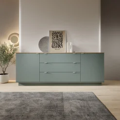 Galeno - Dressoir - Groen - 225x41x86 cm