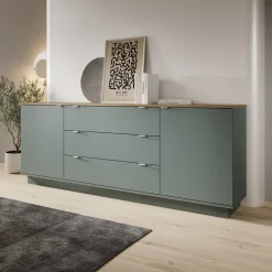 Galeno - Dressoir - Groen - 225x41x86 cm