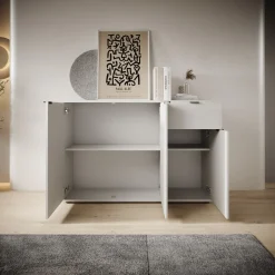 Galeno - Dressoir - Lichtgrijs - 120x34x82 cm