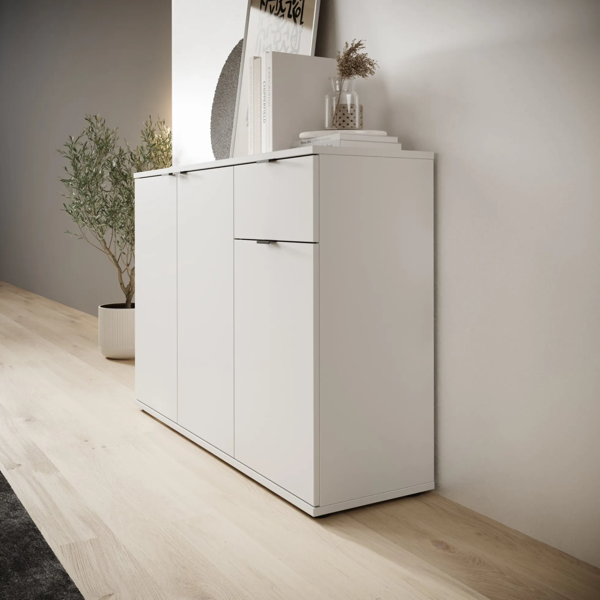 Galeno - Dressoir - Lichtgrijs - 120x34x82 cm