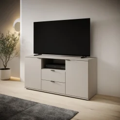 Galeno - TV-Meubel - Beige - 130x41x63 cm