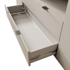 Galeno - TV-Meubel - Beige - 180x41x63 cm