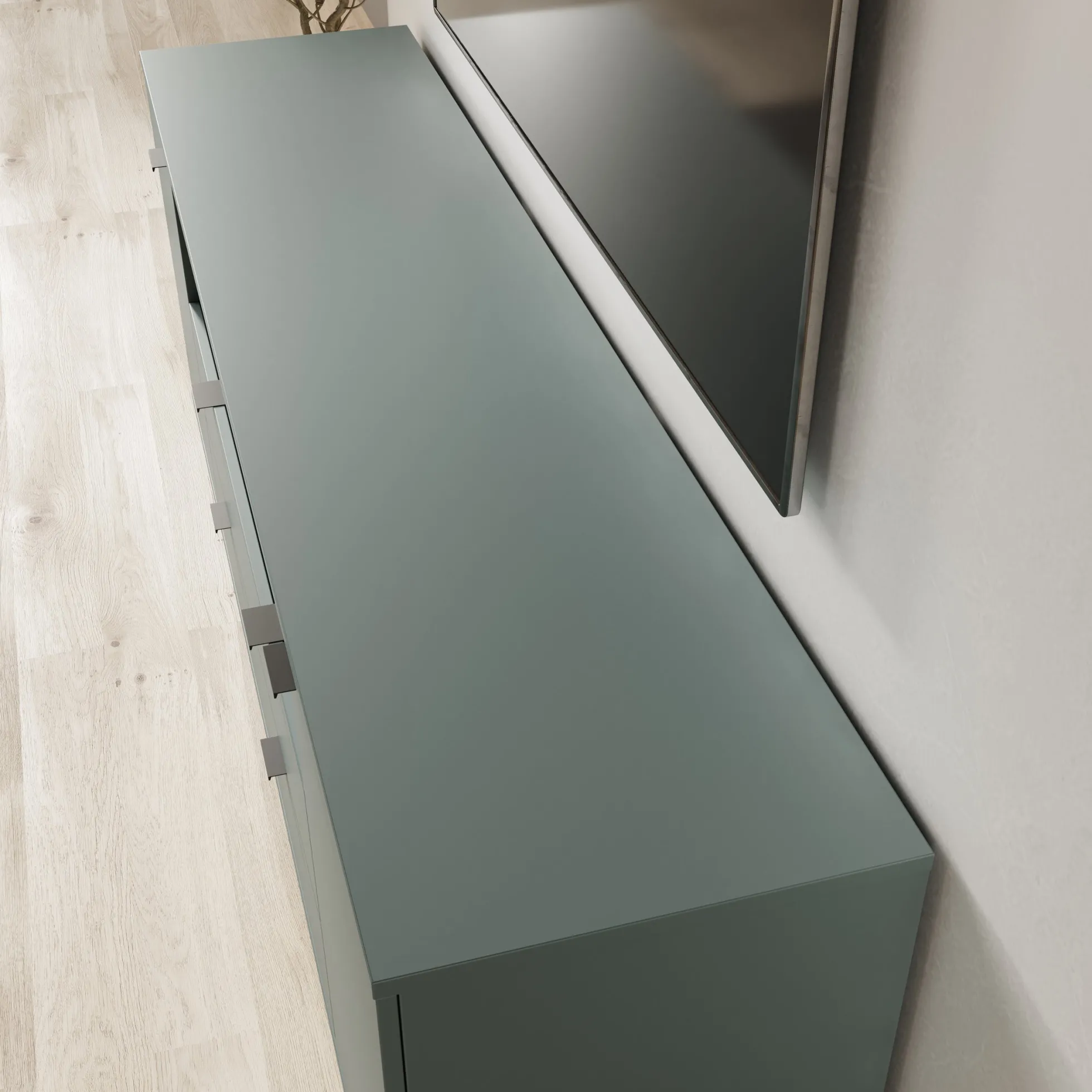 Galeno - TV-Meubel - Groen - 180x41x63 cm