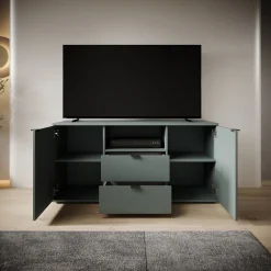Galeno - TV-Meubel - Groen - 130x41x63 cm