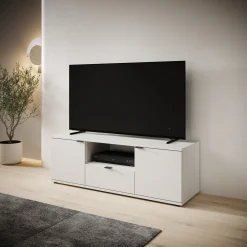 Galeno - TV-Meubel - Lichtgrijs - 130x41x44 cm