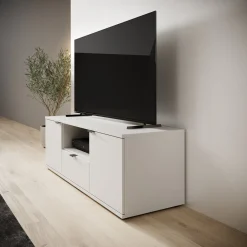 Galeno - TV-Meubel - Lichtgrijs - 130x41x44 cm