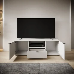 Galeno - TV-Meubel - Lichtgrijs - 130x41x44 cm