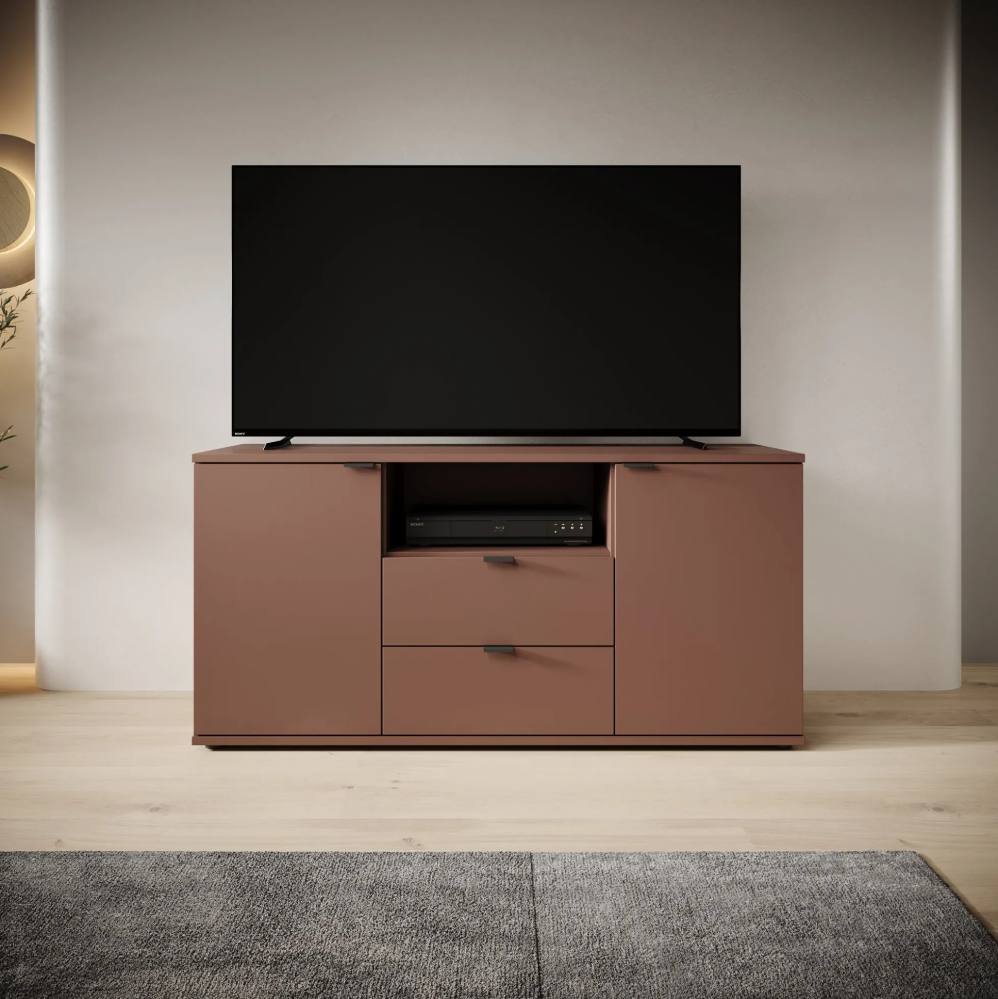 Galeno - TV-Meubel - Oudroze - 130x41x63 cm