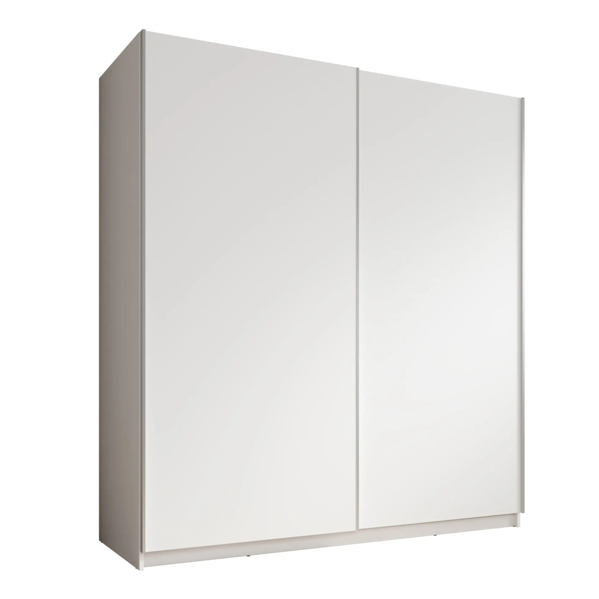 Ganaro - Kledingkast met schuifdeuren - Wit - 180x62x198 cm