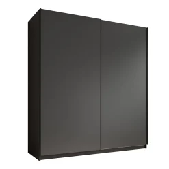 Ganaro - Kledingkast met schuifdeuren - Grijs - 180x62x198 cm
