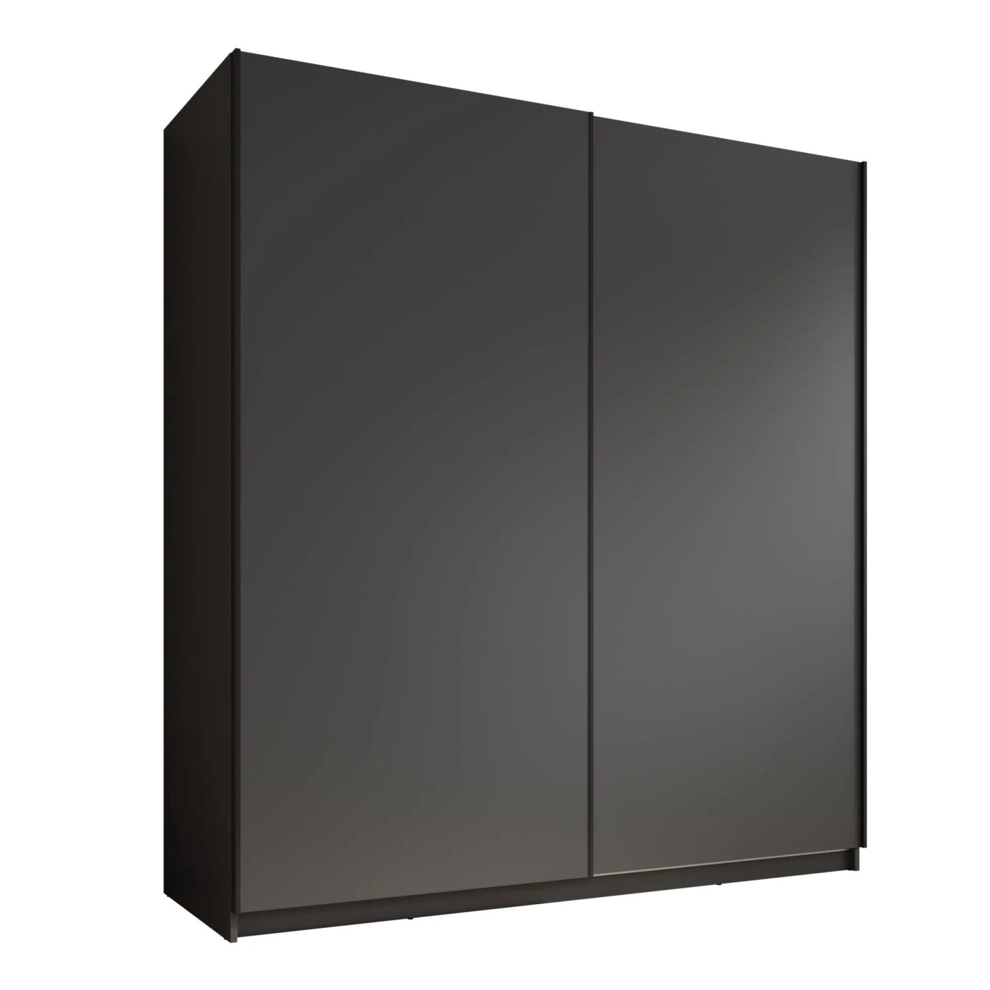 Ganaro - Kledingkast met schuifdeuren - Grijs - 180x62x198 cm