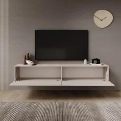 Gelvio - TV-Meubel - Beige - 180x32x32 cm