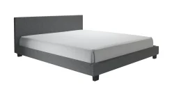 George - Tweepersoonsbed - Stof grijs - 140x200 cm