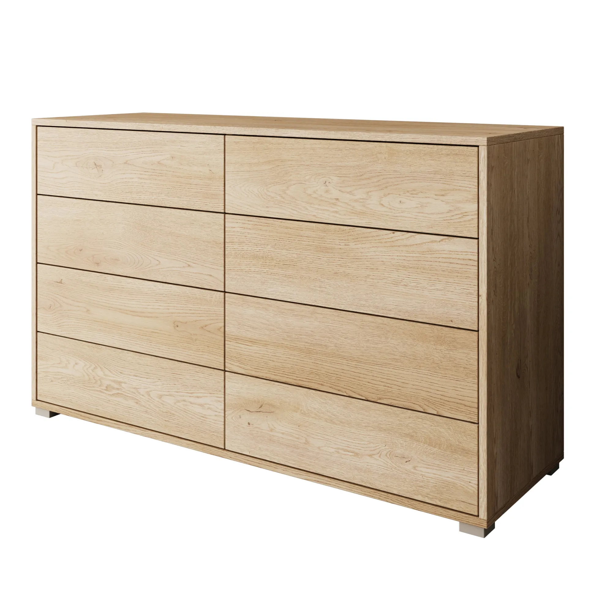 Gideon 2 - Ladekast - Eikenpatroon - 120x41x93 cm