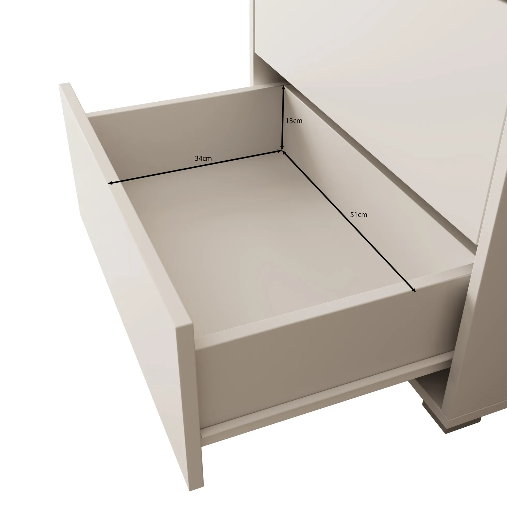 Gideon - Boekenkast - Beige - 60x40x178 cm