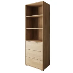 Gideon - Boekenkast - Eikenpatroon - 60x40x178 cm