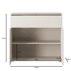 Gideon - Dressoir - Beige - 100x40x93 cm