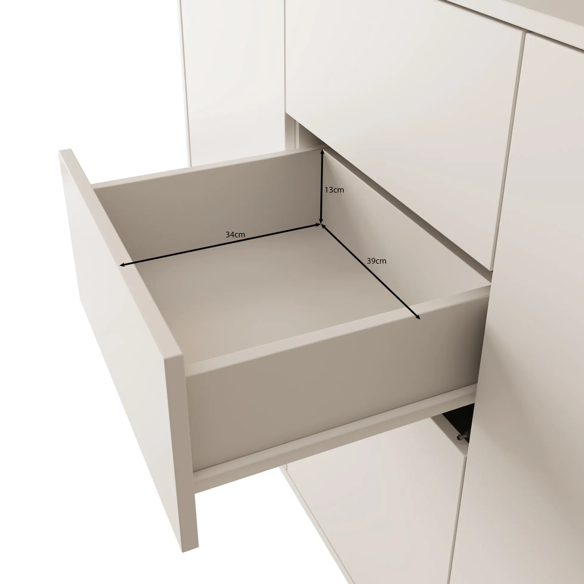 Gideon - Dressoir - Beige - 141x41x93 cm